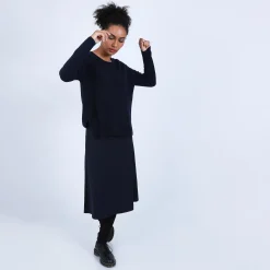 Maison Montagut Pull En Cachemire A Col Rond Boutons Dos - Becky><noscript><img width=