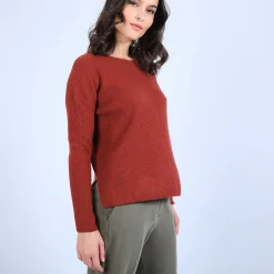 Maison Montagut Pull En Cachemire A Col Rond Boutons Dos - Becky><noscript><img width=