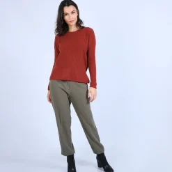 Maison Montagut Pull En Cachemire A Col Rond Boutons Dos - Becky><noscript><img width=