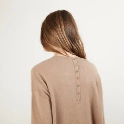 Maison Montagut Pull En Cachemire Boutonne Au Dos - Bahia><noscript><img width=