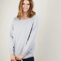 Maison Montagut Pull En Cachemire Boutonne Au Dos - Bahia><noscript><img width=