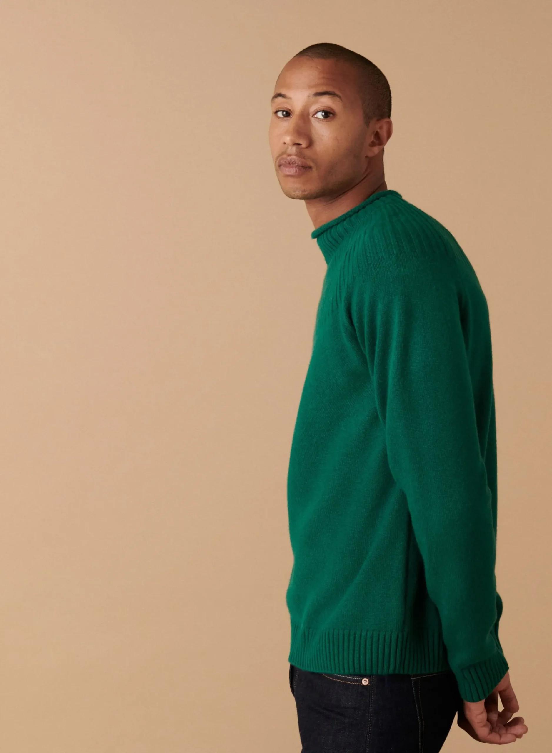 Maison Montagut Pull En Cachemire Col Avec Jeu De Mailles - Arman>Homme Pulls