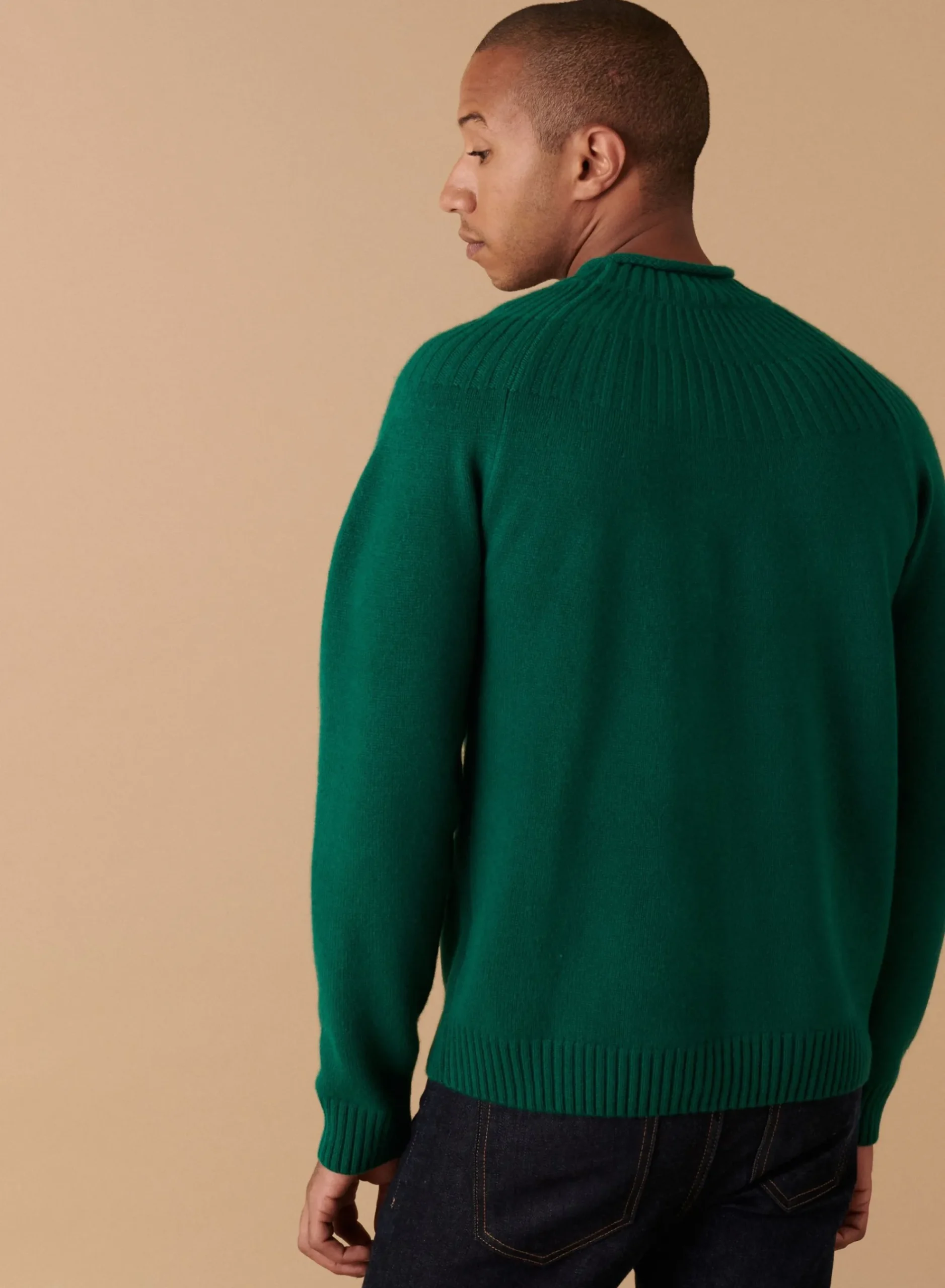 Maison Montagut Pull En Cachemire Col Avec Jeu De Mailles - Arman>Homme Pulls