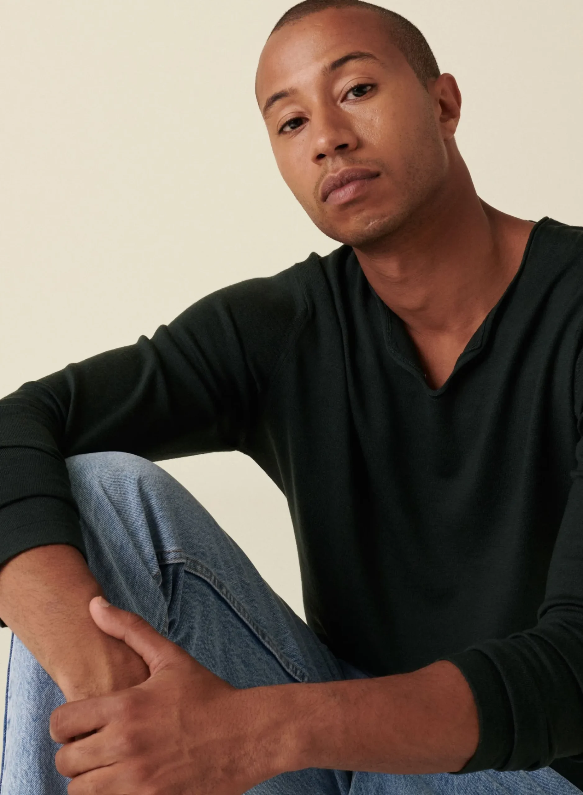 Maison Montagut Pull En Cachemire Col Avec Jeu De Mailles - Arman>Homme Pulls