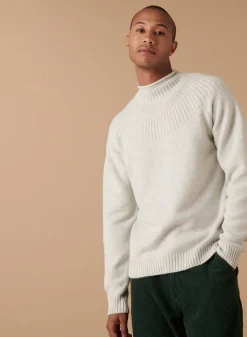 Maison Montagut Pull En Cachemire Col Avec Jeu De Mailles - Arman><noscript><img width=