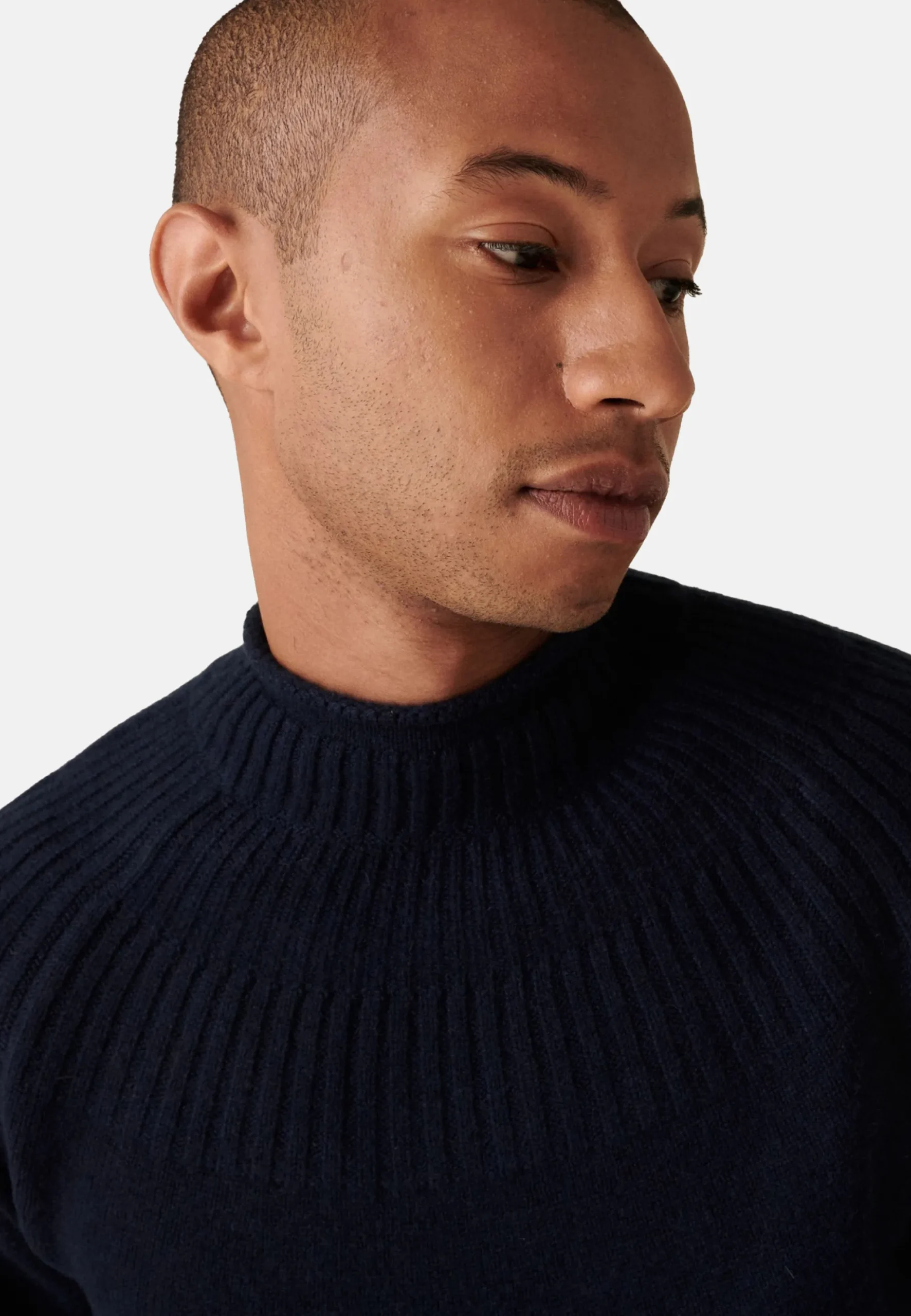 Maison Montagut Pull En Cachemire Col Avec Jeu De Mailles - Arman>Homme Pulls