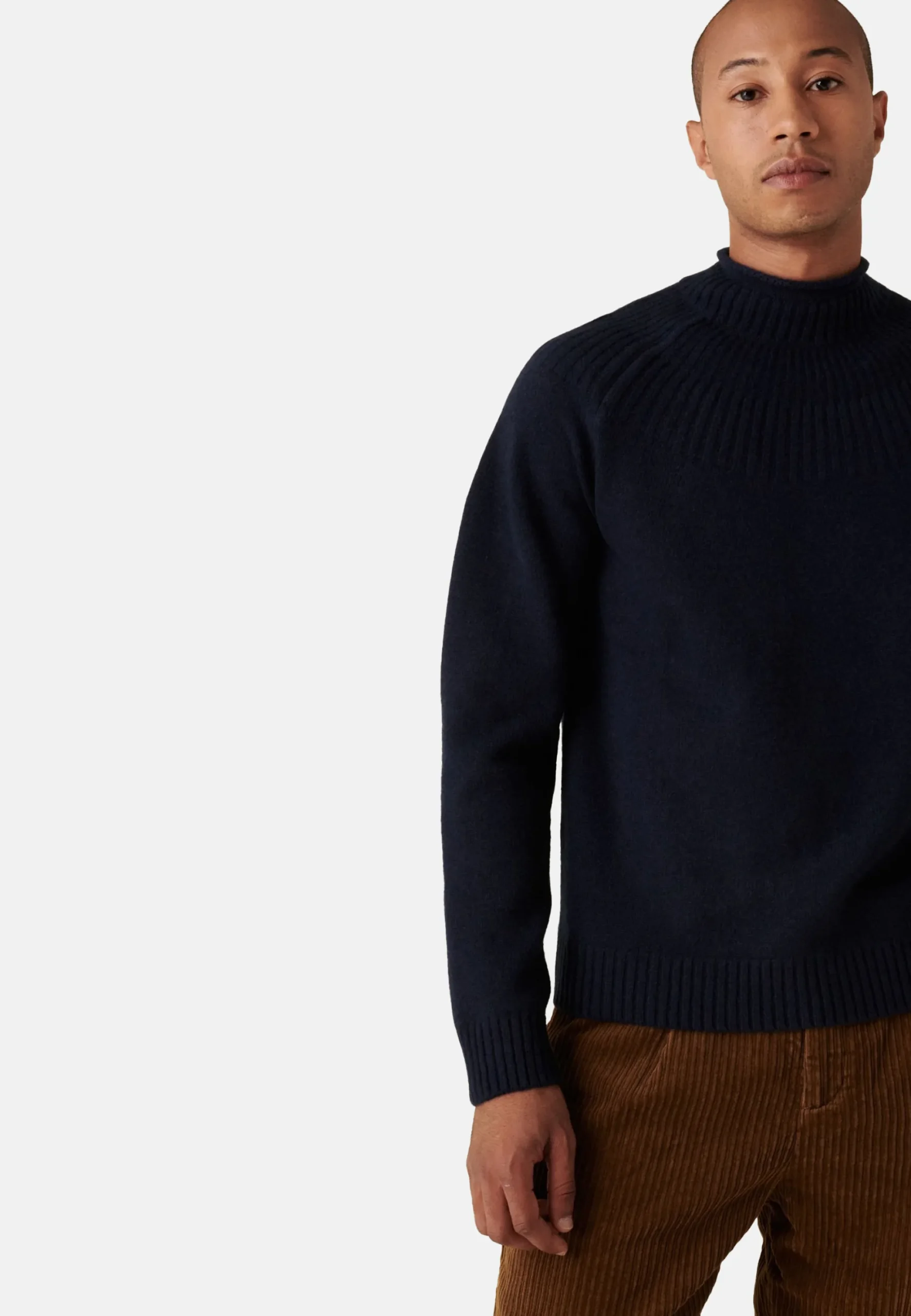 Maison Montagut Pull En Cachemire Col Avec Jeu De Mailles - Arman>Homme Pulls