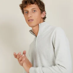 Maison Montagut Pull En Cachemire Col Zippe - Blaise><noscript><img width=