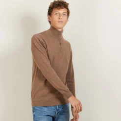 Maison Montagut Pull En Cachemire Col Zippe - Blaise><noscript><img width=