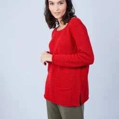 Maison Montagut Pull En Laine Et Soie Poche Avant - Bajira><noscript><img width=