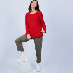 Maison Montagut Pull En Laine Et Soie Poche Avant - Bajira><noscript><img width=