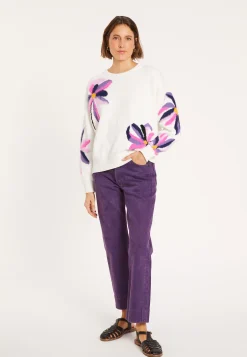 Maison Montagut Pull Fantaisie En Coton Bio - Mariane><noscript><img width=