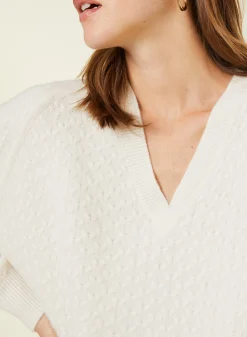 Maison Montagut Pull Fentes Jeux De Points Cachemire - Giulia><noscript><img width=