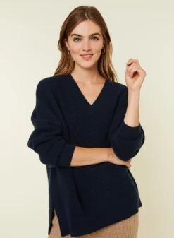 Maison Montagut Pull Fentes Jeux De Points Cachemire - Giulia><noscript><img width=