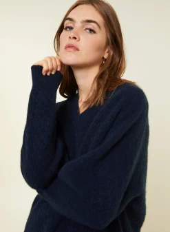 Maison Montagut Pull Fentes Jeux De Points Cachemire - Giulia><noscript><img width=