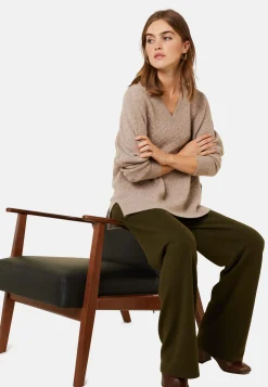 Maison Montagut Pull Fentes Jeux De Points Cachemire - Giulia><noscript><img width=