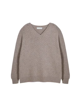 Maison Montagut Pull Fentes Jeux De Points Cachemire - Giulia><noscript><img width=