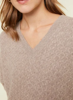 Maison Montagut Pull Fentes Jeux De Points Cachemire - Giulia><noscript><img width=