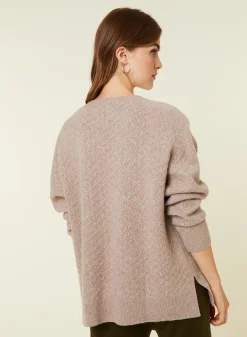 Maison Montagut Pull Fentes Jeux De Points Cachemire - Giulia><noscript><img width=