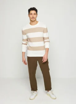 Maison Montagut Pull Grosses Rayures En Coton Bio - Rivage><noscript><img width=