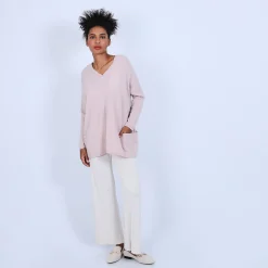 Maison Montagut Pull Large En Cachemire Boutonne Dans Le Dos - Osana><noscript><img width=