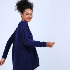 Maison Montagut Pull Large En Cachemire Boutonne Dans Le Dos - Osana><noscript><img width=