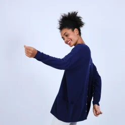 Maison Montagut Pull Large En Cachemire Boutonne Dans Le Dos - Osana><noscript><img width=