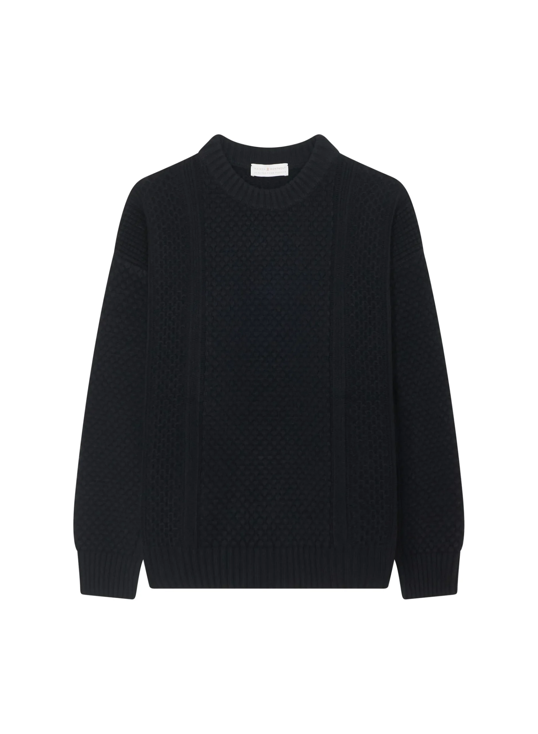 Maison Montagut Pull Maille Gaufree En Laine Et Cachemire - Fall>Homme Pulls