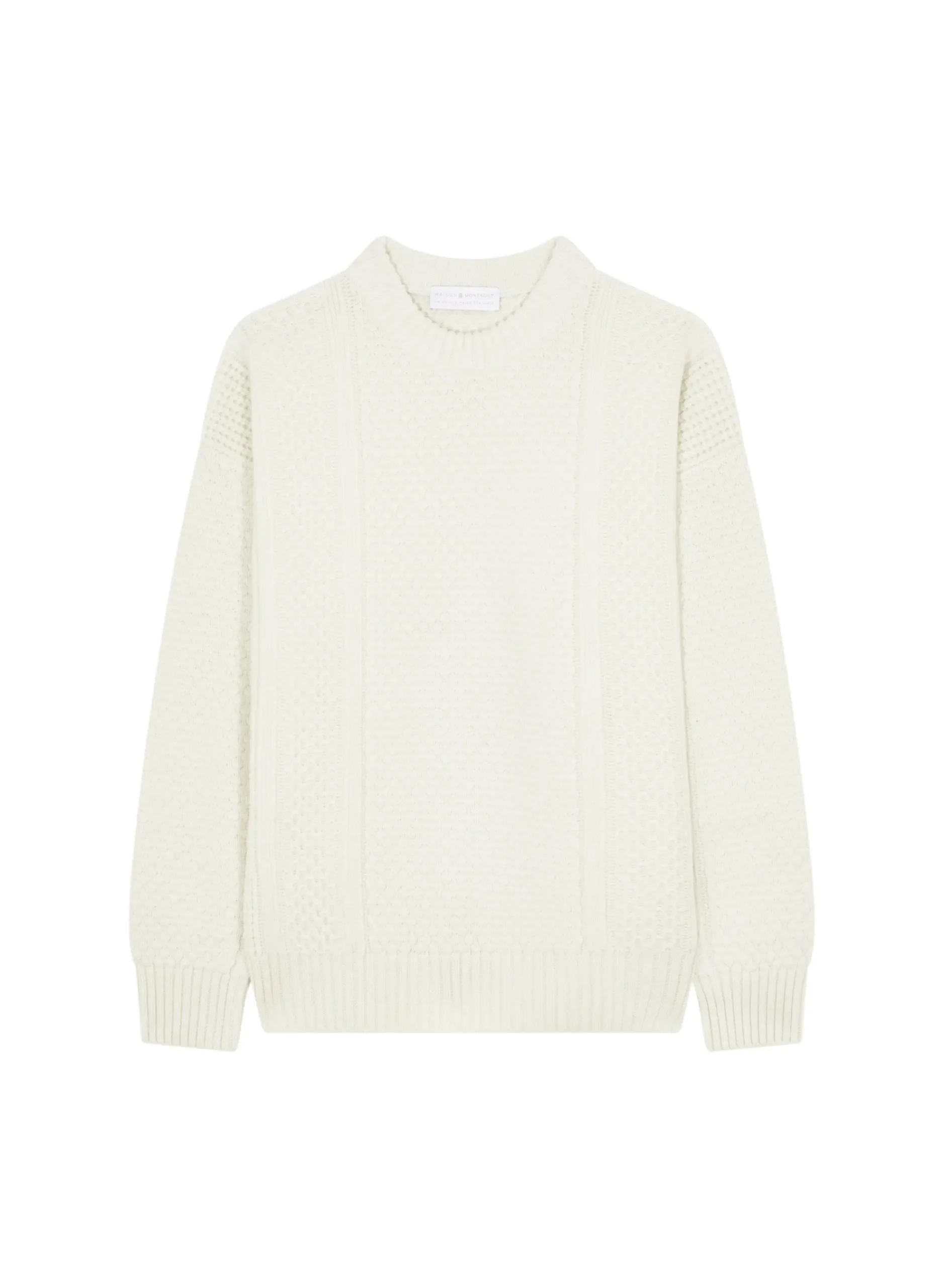 Maison Montagut Pull Maille Gaufree En Laine Et Cachemire - Fall>Homme Pulls