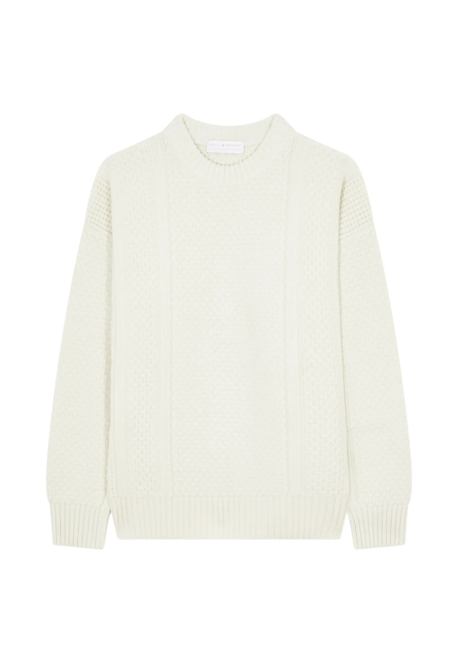 Maison Montagut Pull Maille Gaufree En Laine Et Cachemire - Fall>Homme Pulls