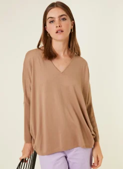 Maison Montagut Pull Manches Chauve-Souris En Laine Merinos - Boxe><noscript><img width=