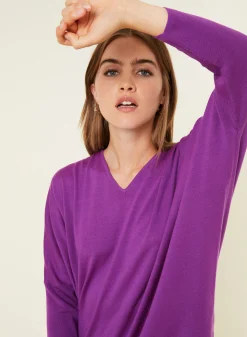 Maison Montagut Pull Manches Chauve-Souris En Laine Merinos - Boxe><noscript><img width=