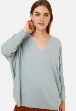 Maison Montagut Pull Manches Chauve-Souris En Laine Merinos - Boxe><noscript><img width=