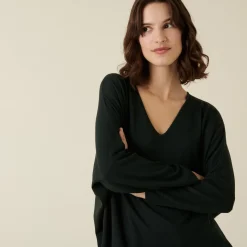 Maison Montagut Pull Manches Chauve-Souris En Laine Merinos - Boxe><noscript><img width=