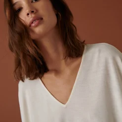 Maison Montagut Pull Manches Chauve-Souris En Laine Merinos - Boxe><noscript><img width=