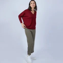 Maison Montagut Pull Manches Chauve-Souris En Laine Merinos - Boxe><noscript><img width=