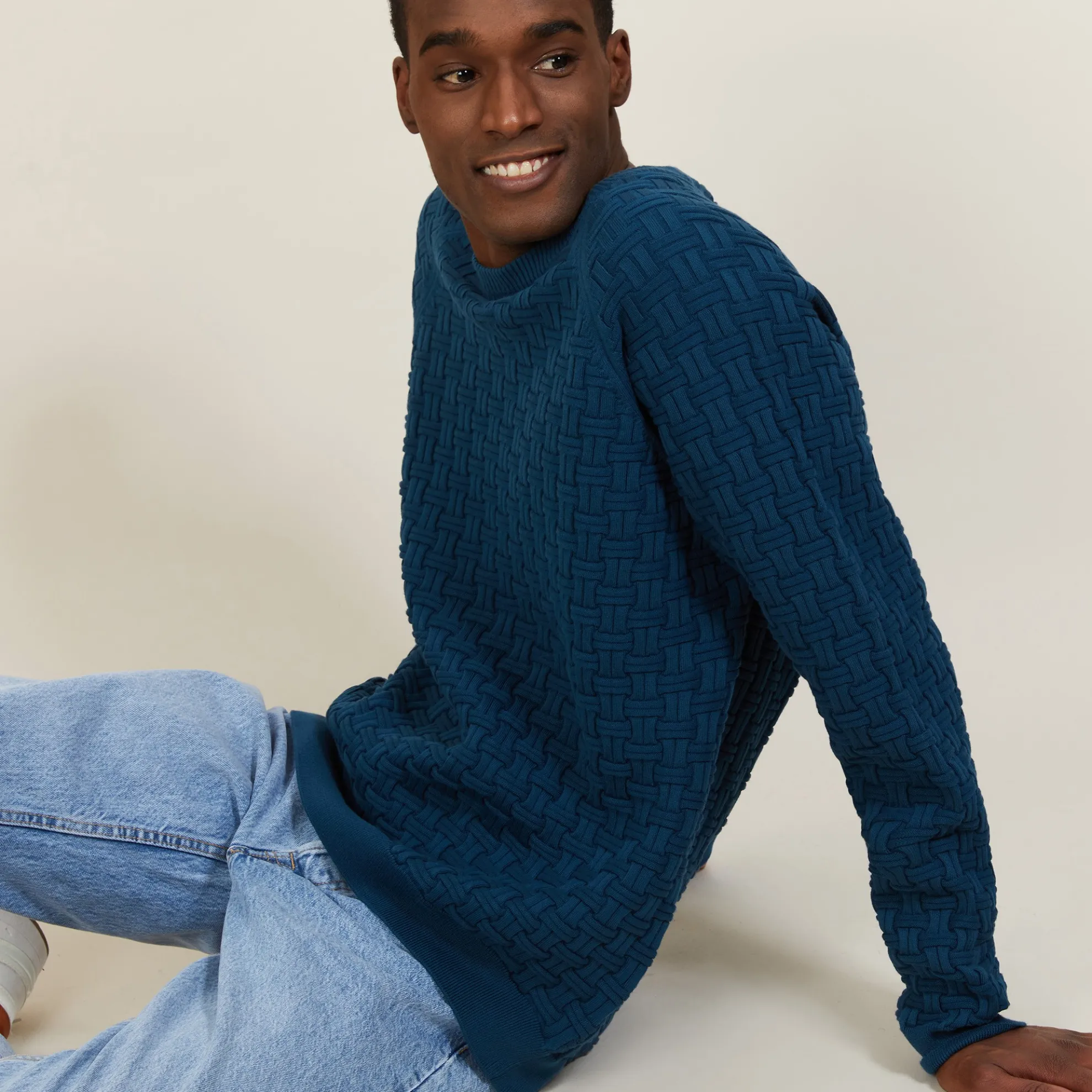 Maison Montagut Pull Manches Raglan En Coton Bio - Pepino>Homme Pulls