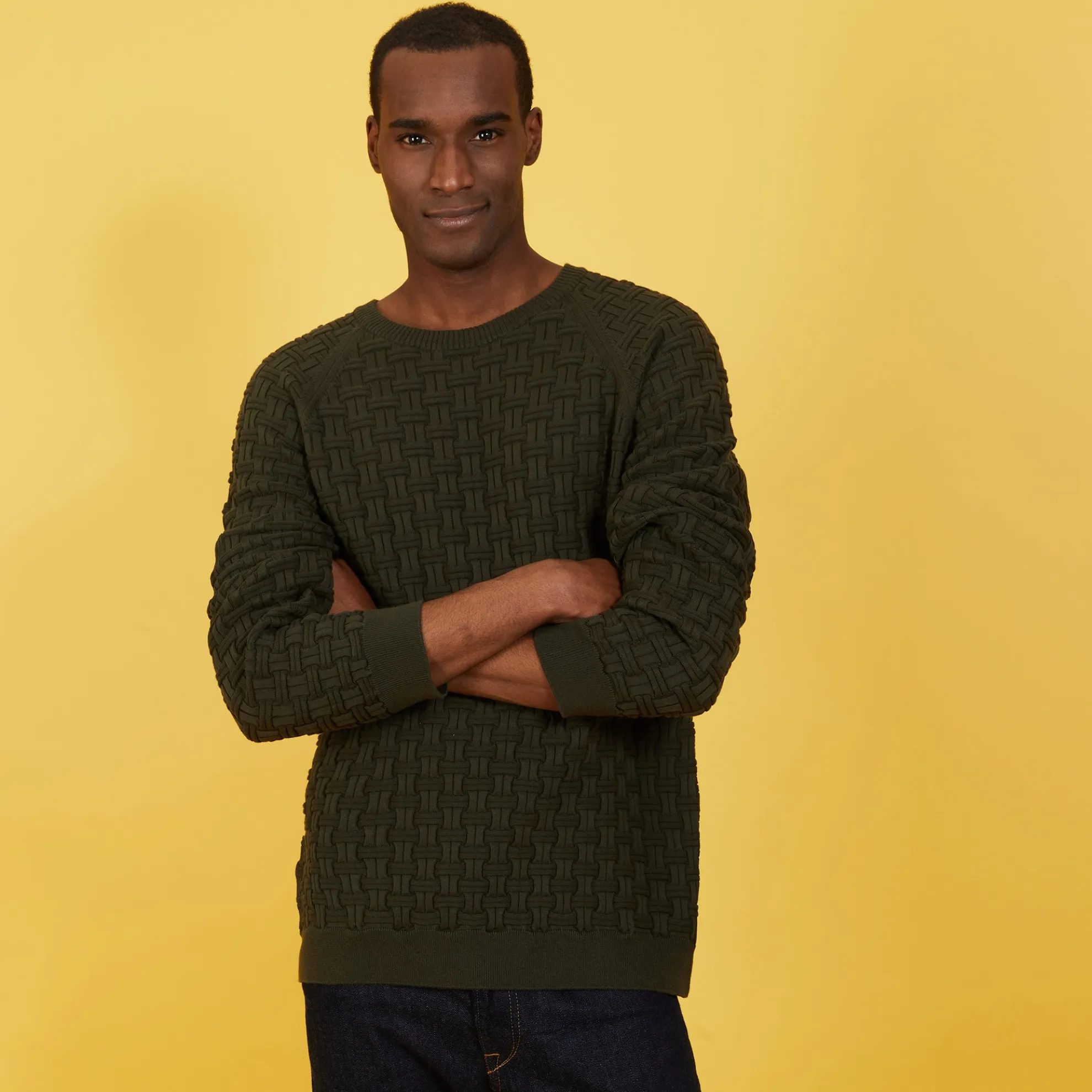 Maison Montagut Pull Manches Raglan En Coton Bio - Pepino>Homme Pulls