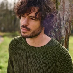 Maison Montagut Pull Manches Raglan En Soie Laine - Bolide><noscript><img width=