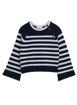 Maison Montagut Pull Mariniere En Cachemire A Manches Ample - Gaelle><noscript><img width=