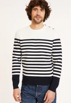 Maison Montagut Pull Mariniere En Coton - Dory><noscript><img width=