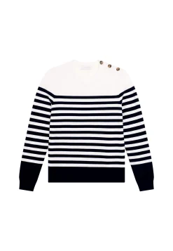 Maison Montagut Pull Mariniere En Coton - Dory><noscript><img width=