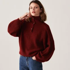 Maison Montagut Pull Oversize Boutonne En Mohair - Clea><noscript><img width=