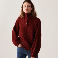 Maison Montagut Pull Oversize Boutonne En Mohair - Clea><noscript><img width=