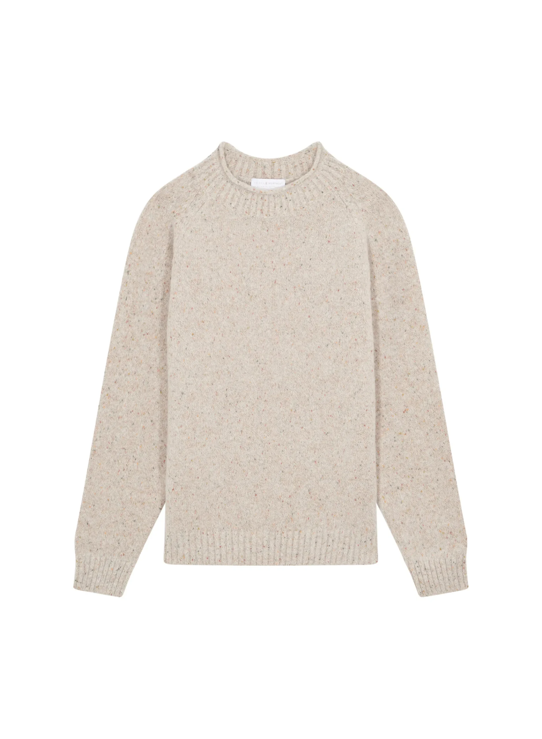 Maison Montagut Pull Ras De Cou Chine En Laine Melangee - Ferdinand>Homme Pulls