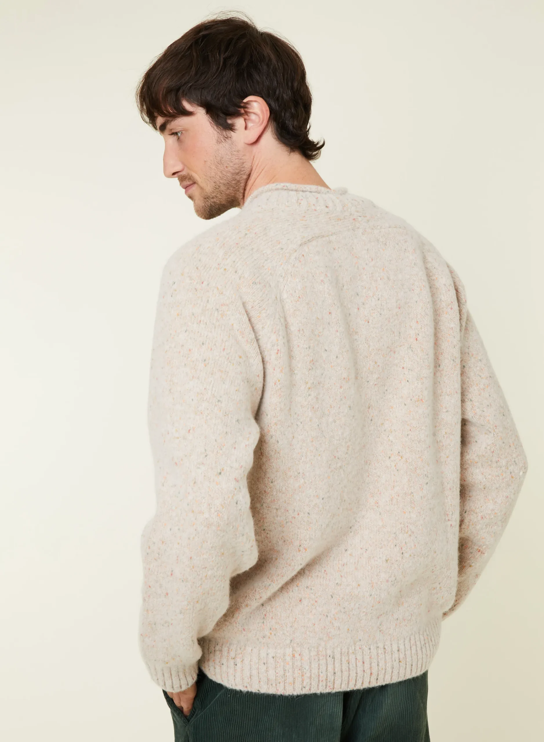 Maison Montagut Pull Ras De Cou Chine En Laine Melangee - Ferdinand>Homme Pulls