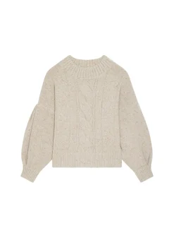 Maison Montagut Pull Ras De Cou Chine En Laine Melangee - Laetitia><noscript><img width=