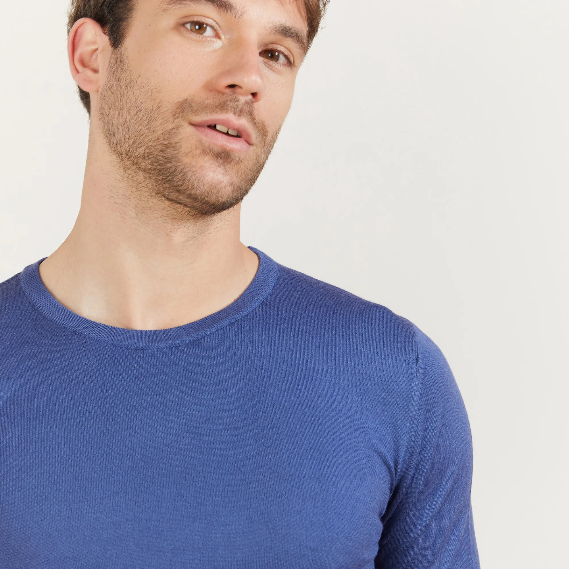 Maison Montagut Pull Ras Du Cou En Laine Merinos - Bertille>Homme Pulls