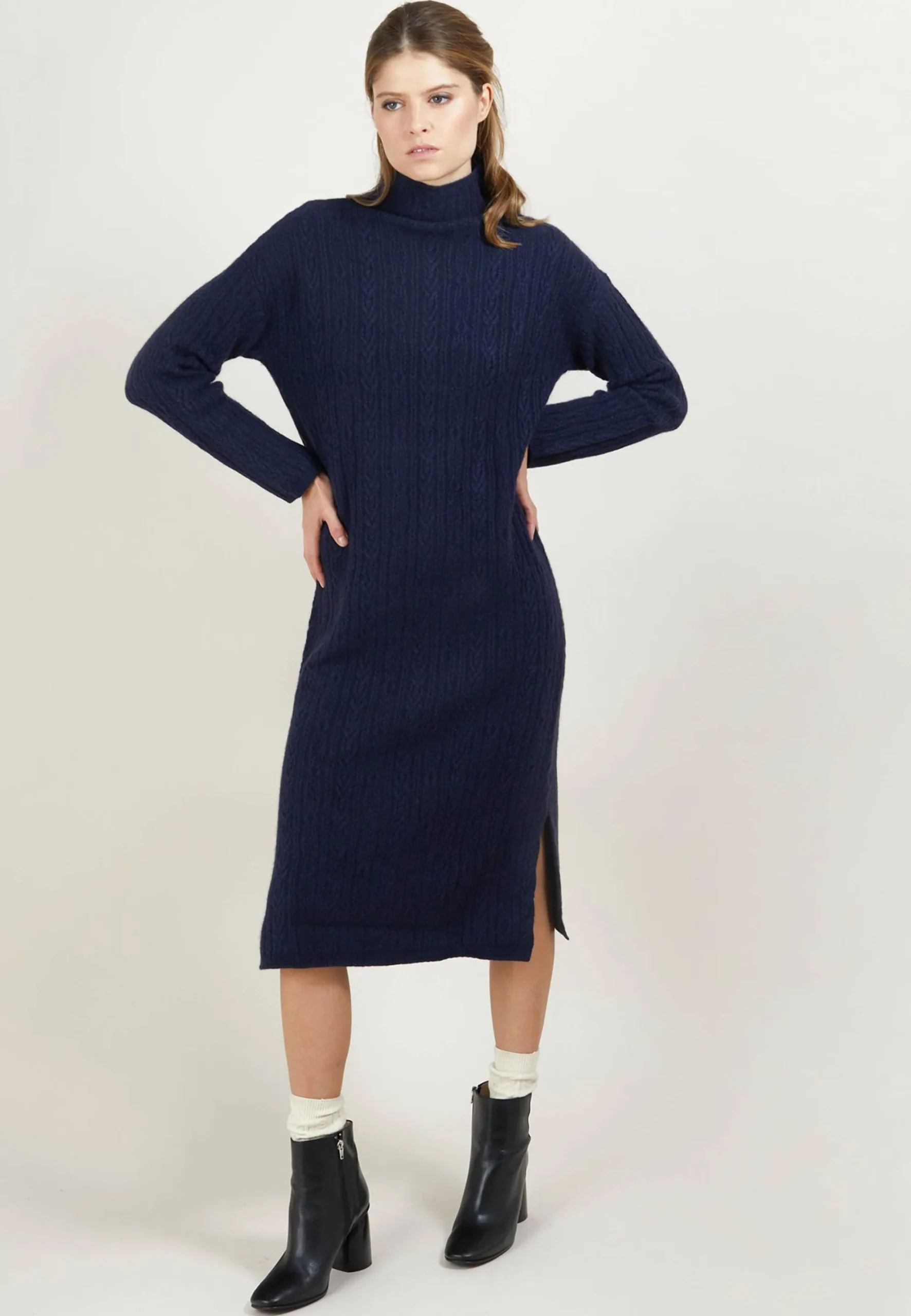 Maison Montagut Robe En Cachemire 4 Fils A Mailles Torsadees - Gisele>Femme Robes