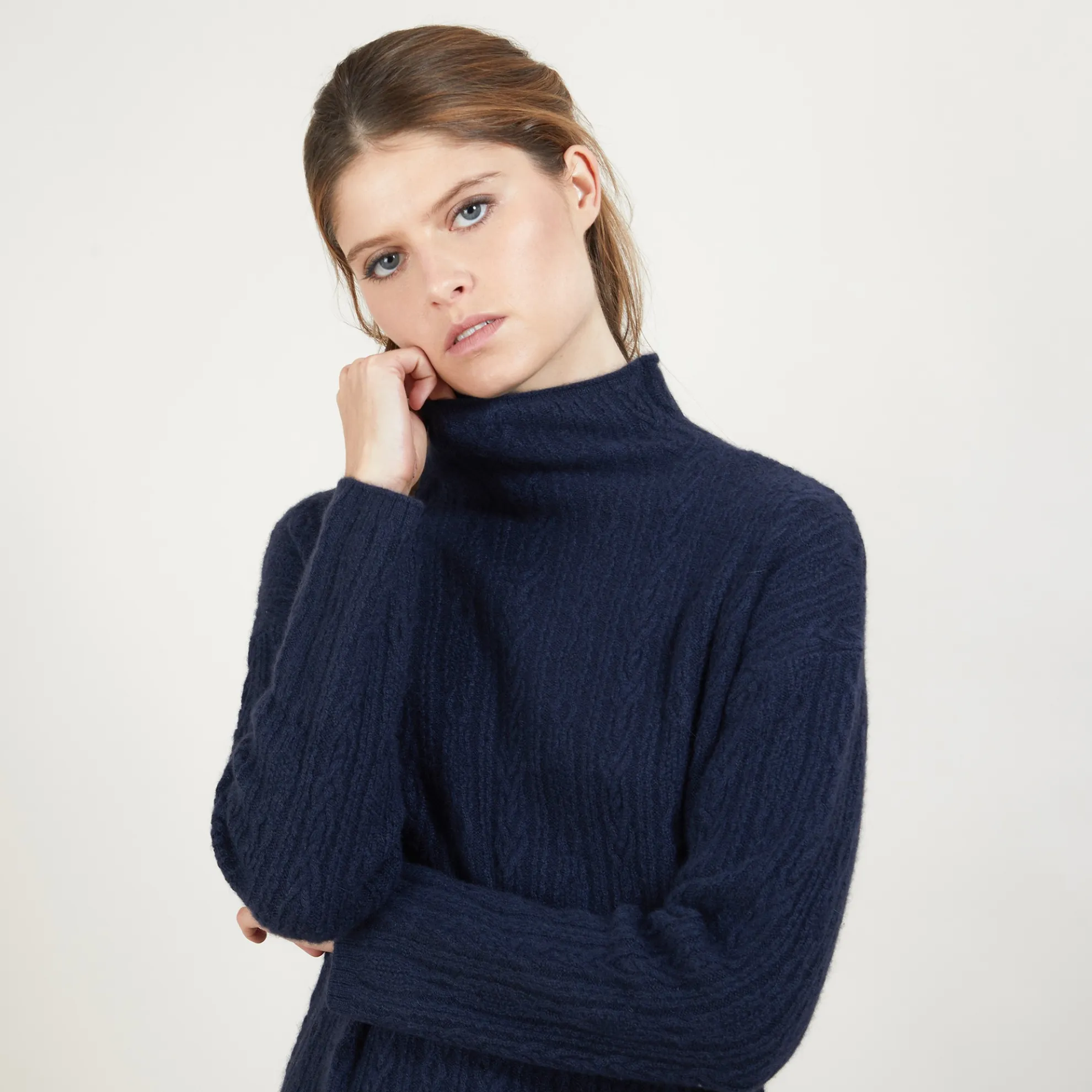 Maison Montagut Robe En Cachemire 4 Fils A Mailles Torsadees - Gisele>Femme Robes